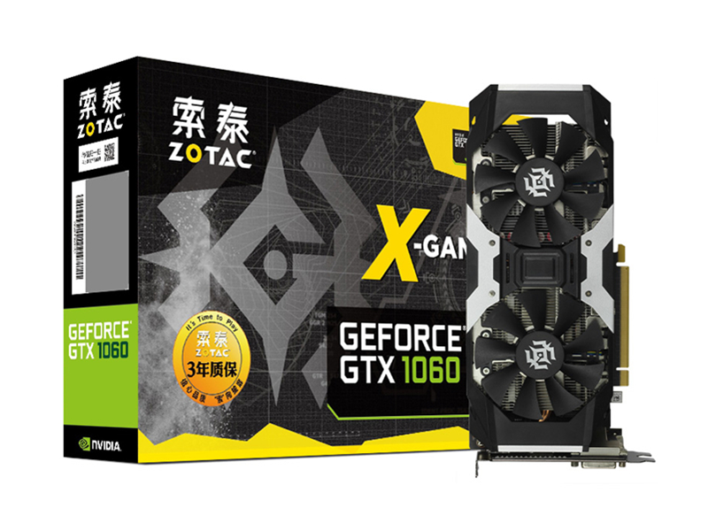 索泰GTX1060-6GD5 X-Gaming